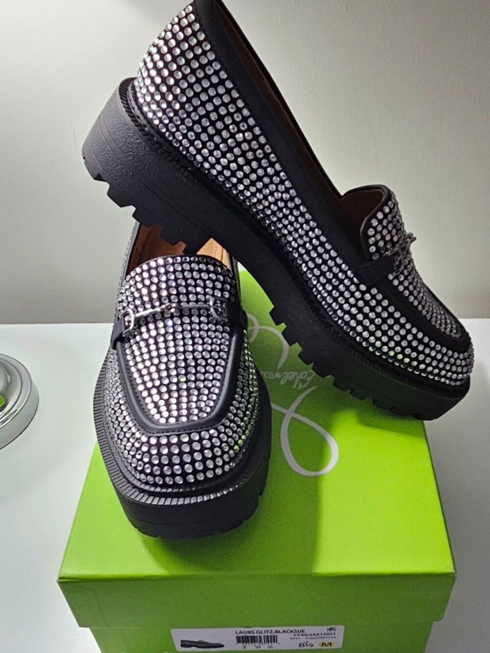 Sam Edelman Crystal Embellished Loafers